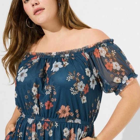 Torrid cold‎ should floral dress size 6xl - Picture 3 of 10